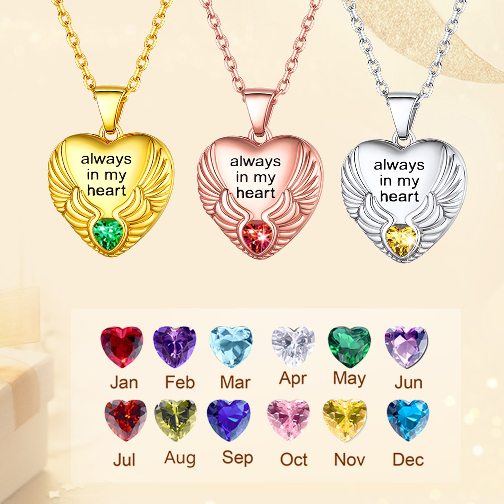Custom Photo Locket Pendant Birthstone Necklace for Women collection