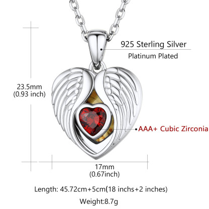 Personalized Photo Locket Pendant Birthstone Necklace for Women size