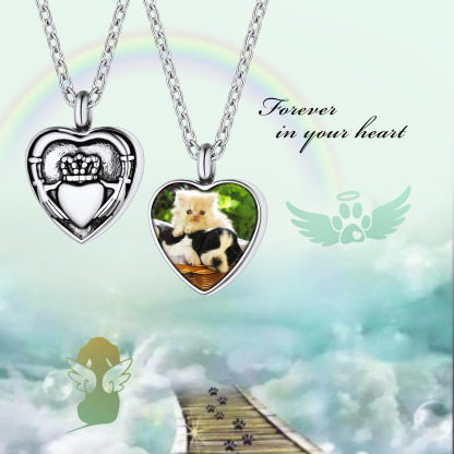 Personalised Photo Urn Necklace for Ashes unique gift