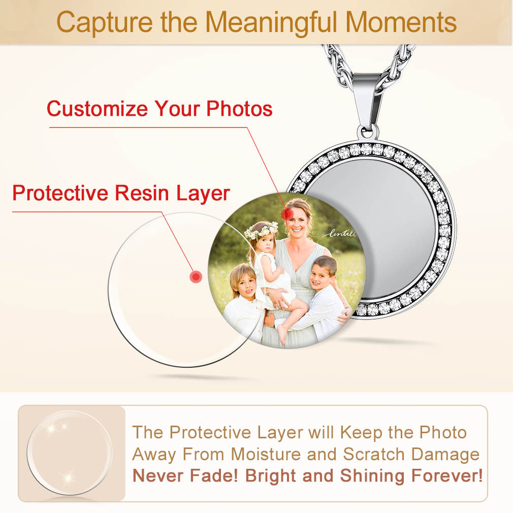 Custom Photo Necklace for Men Women