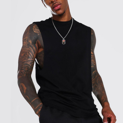 Custom Photo Dog Tag CZ Pendant Necklace for Men Women model