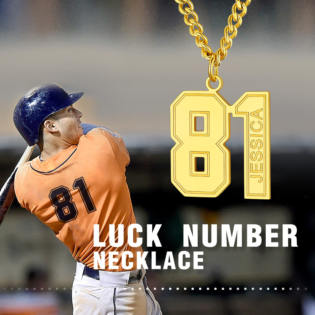 Personalized Number Pendant Necklace For Men