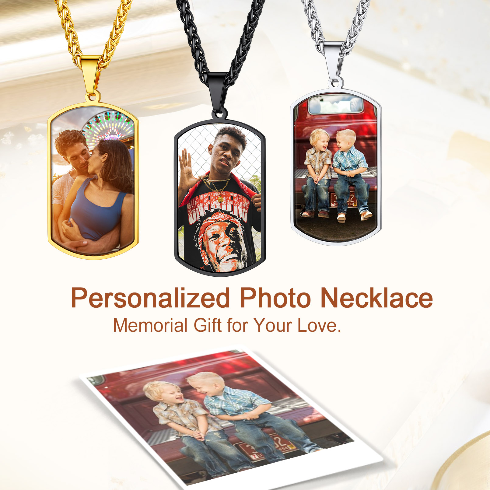 photo necklace gift