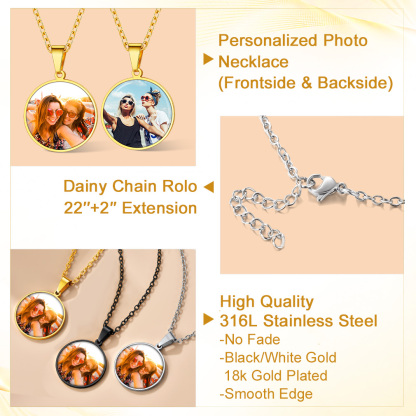 Personalized Photo Pendant Picture for Men 