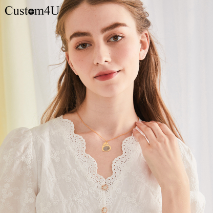 Personalized Fingerprint Necklace Stainless Steel model