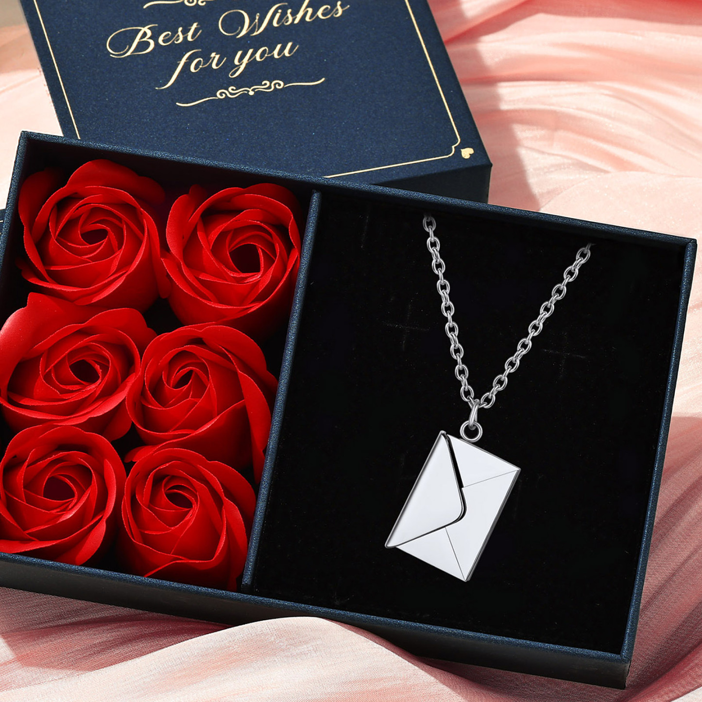 Personalized Love Letter Envelope Locket Necklace