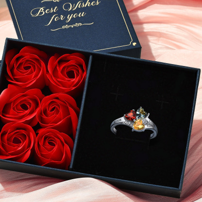 Personalized Birthstone Ring Gift
