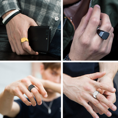 Personalized Numbers Signet Ring model collection