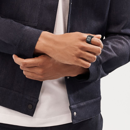 Personalized Square Signet Ring For Men model