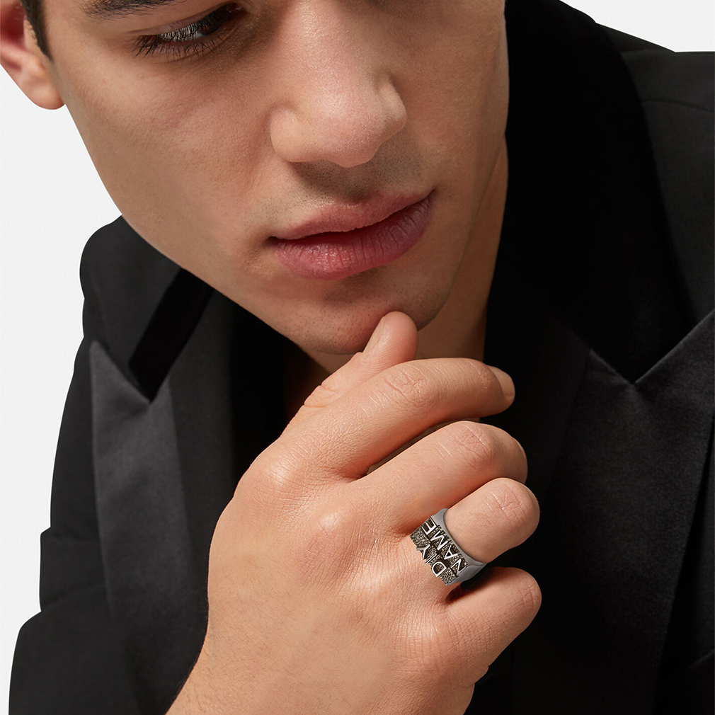 Personalized Nameplate Rings - Engraved Hip-Hop Style Model