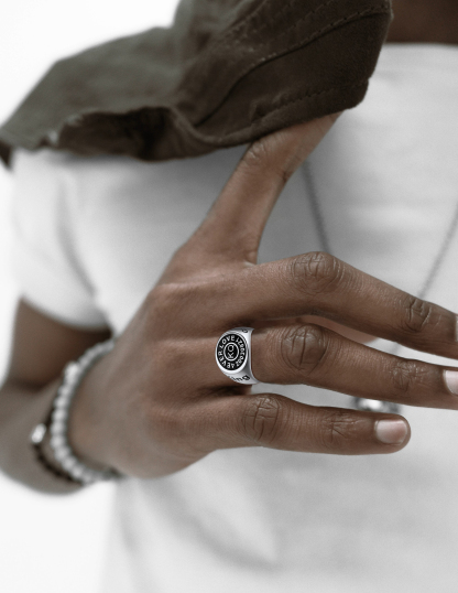 custom Engraved Signet Rings model