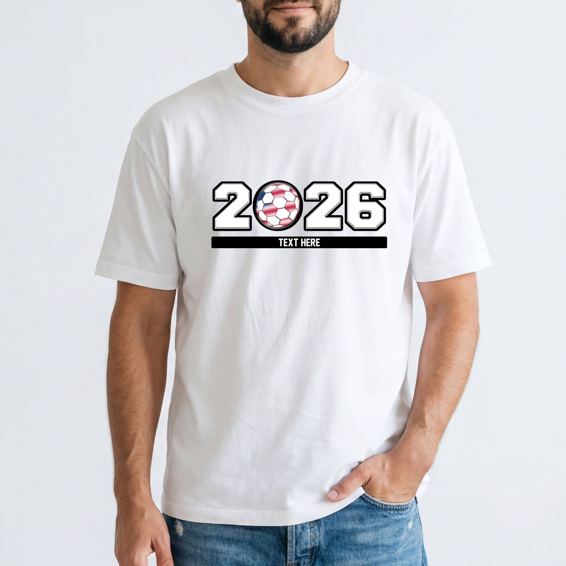 Personalized 2026 FIFA World Cup Jersey T-Shirt White