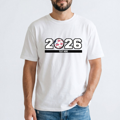 Personalized 2026 FIFA World Cup Jersey T-Shirt White