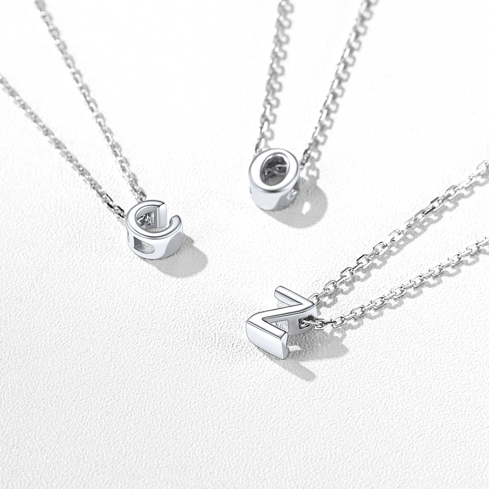 Dainty Initial Bracelet in 925 Sterling Silver Collection