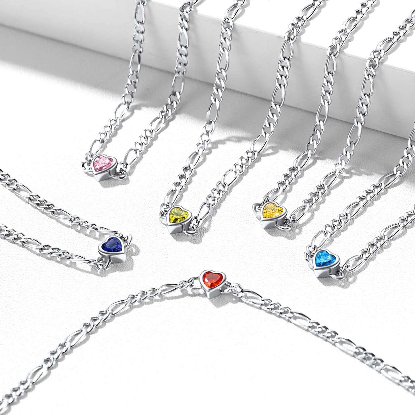 Sterling Silver Birthstone Heart Bracelets for Women occasion