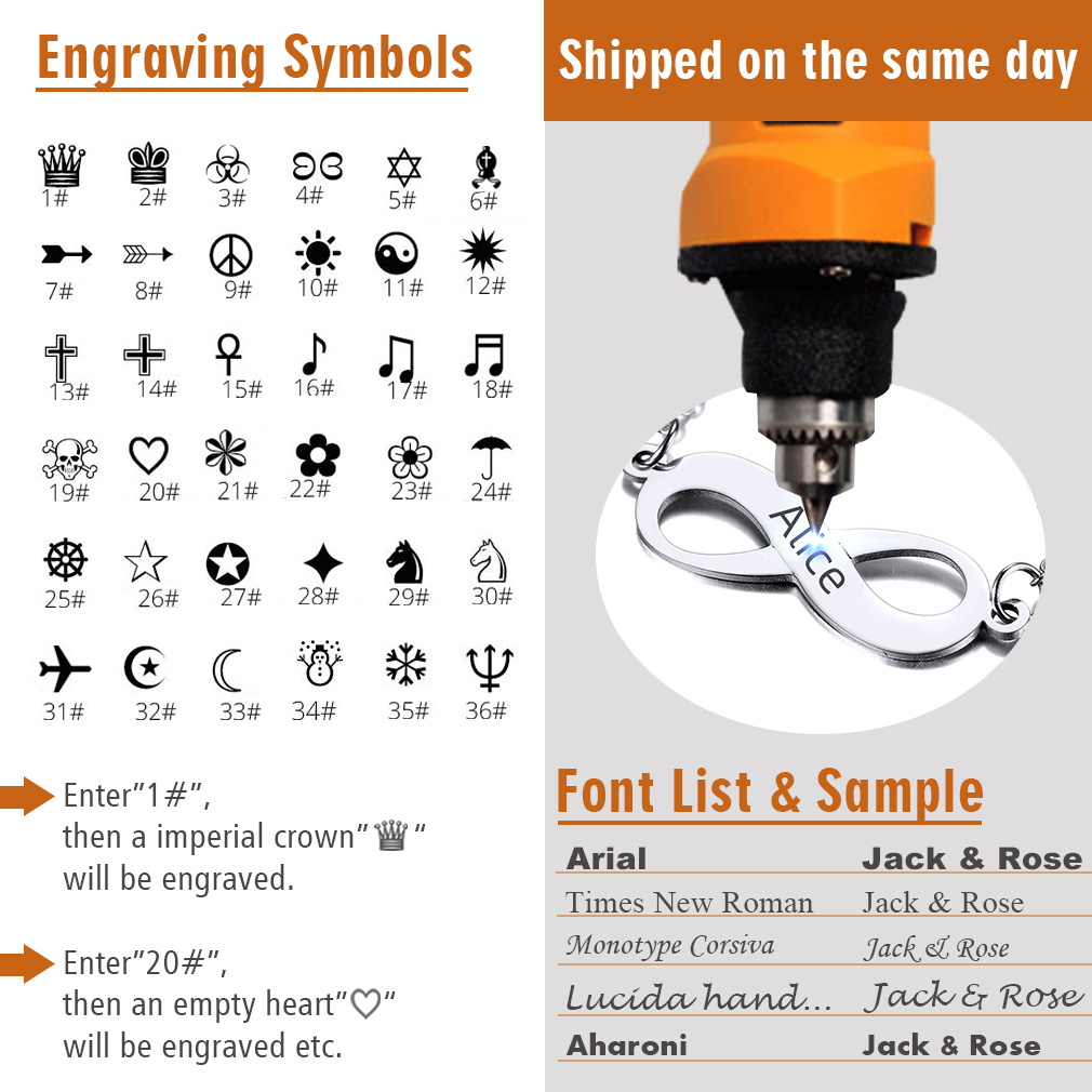 Personalized Infinity Engraved Name Anklets 