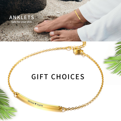  Customized Name Anklet for Women