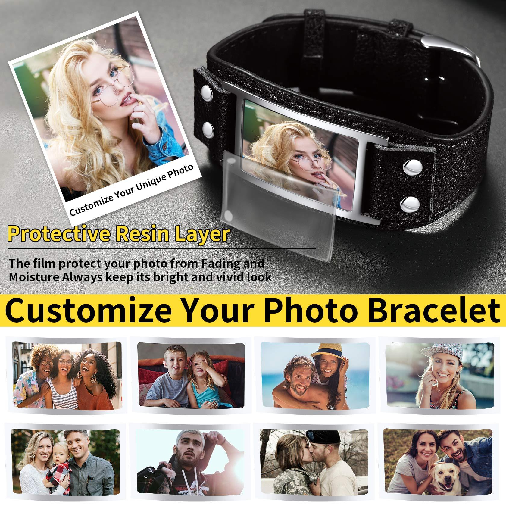 Custom Band Bracelet with Picture for Men