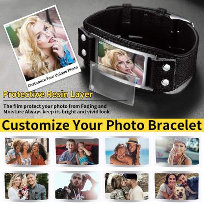 Custom Band Bracelet with Picture for Men