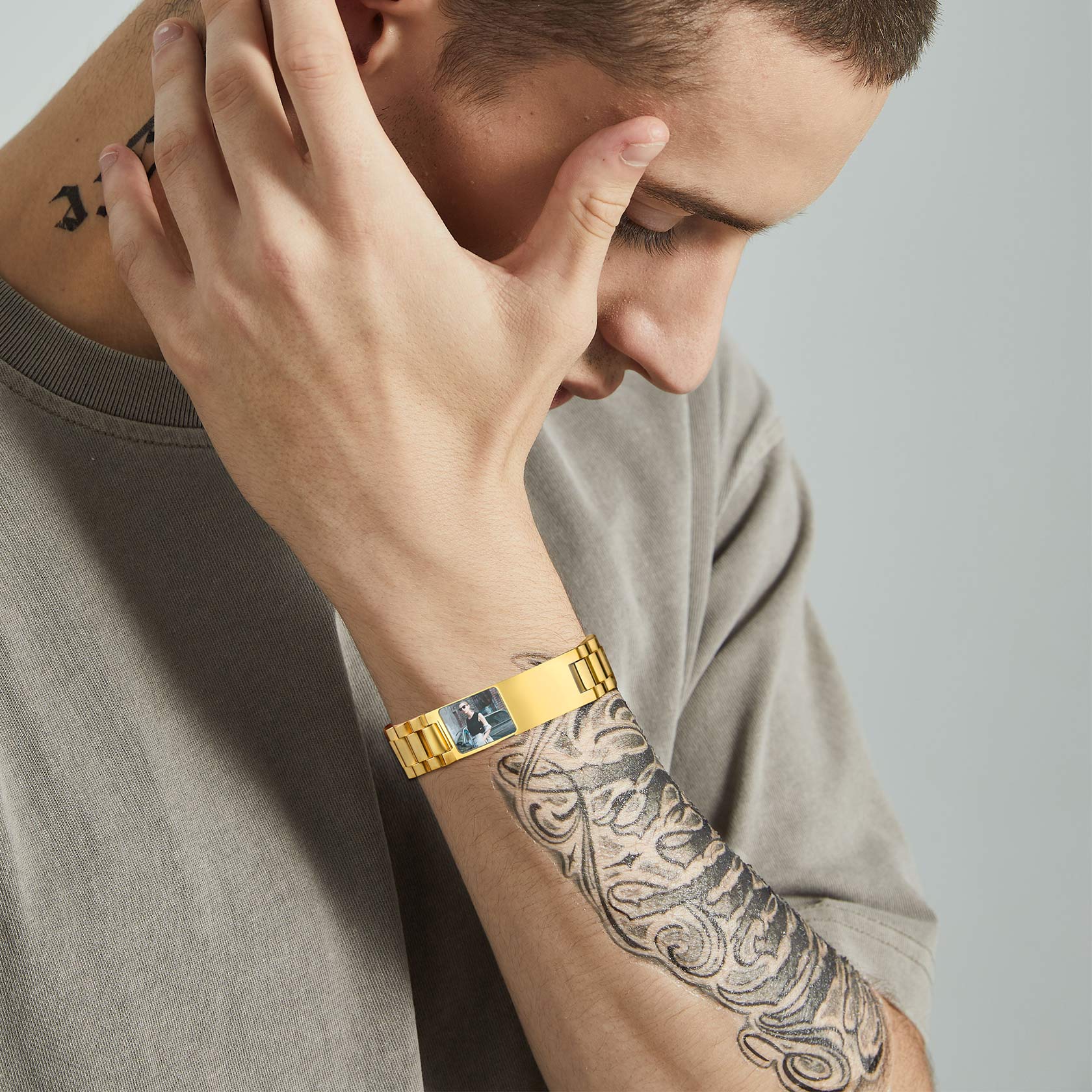 Personalized Photo Wristband ID Bracelets model