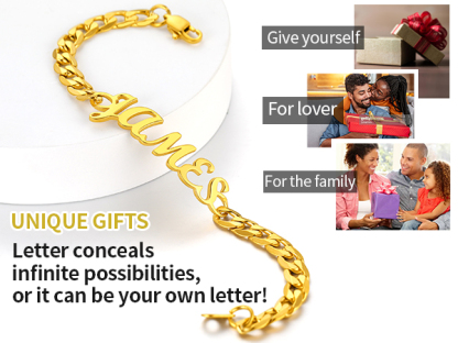 Custom Name Cuban Chain Bracelet for Men gift