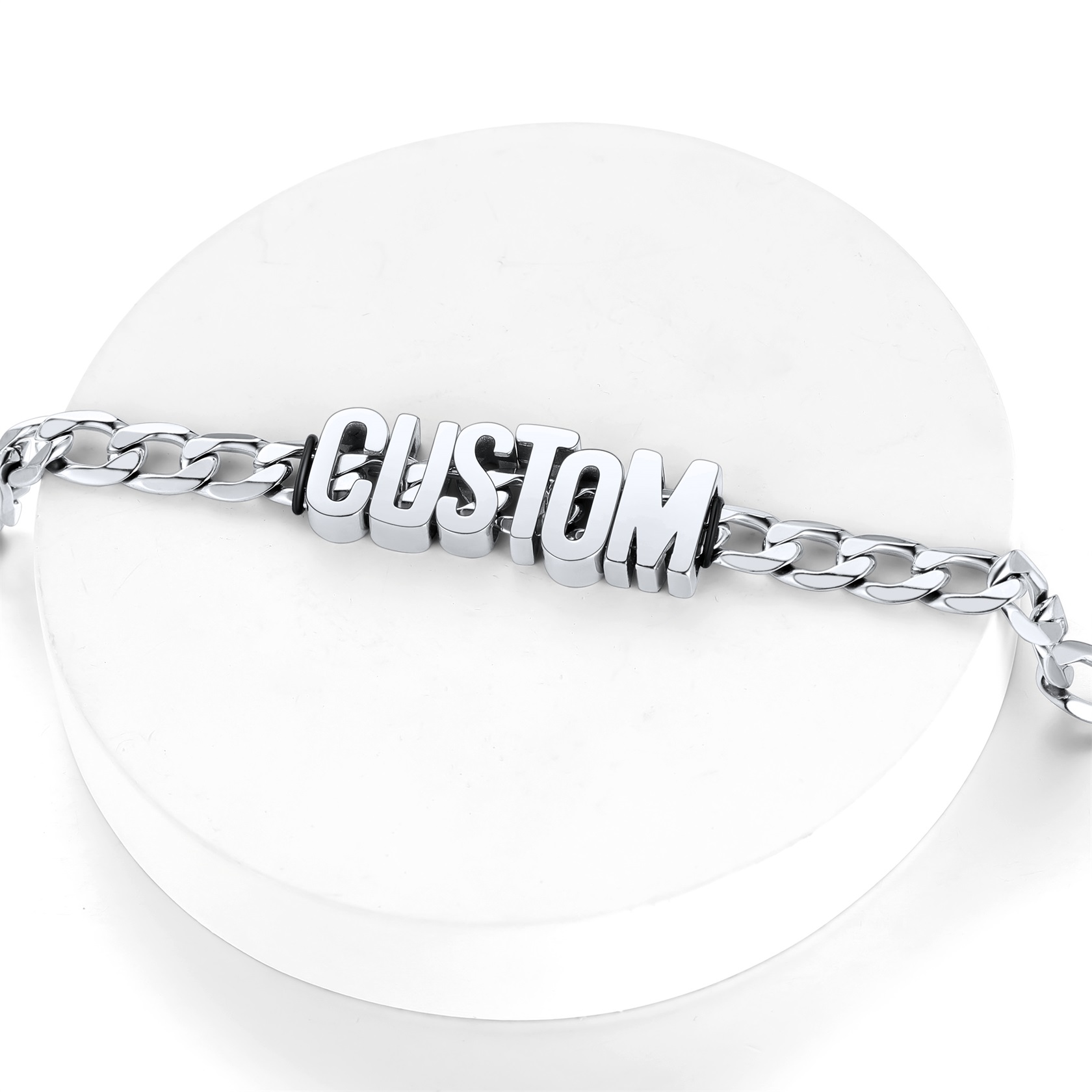 Cuban Link Chain Name Bracelet