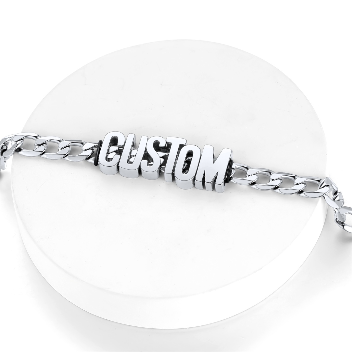 Cuban Link Chain Name Bracelet