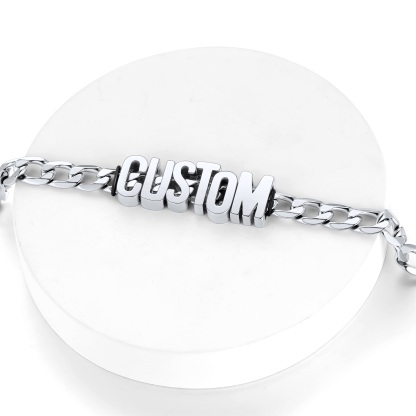 Cuban Link Chain Name Bracelet