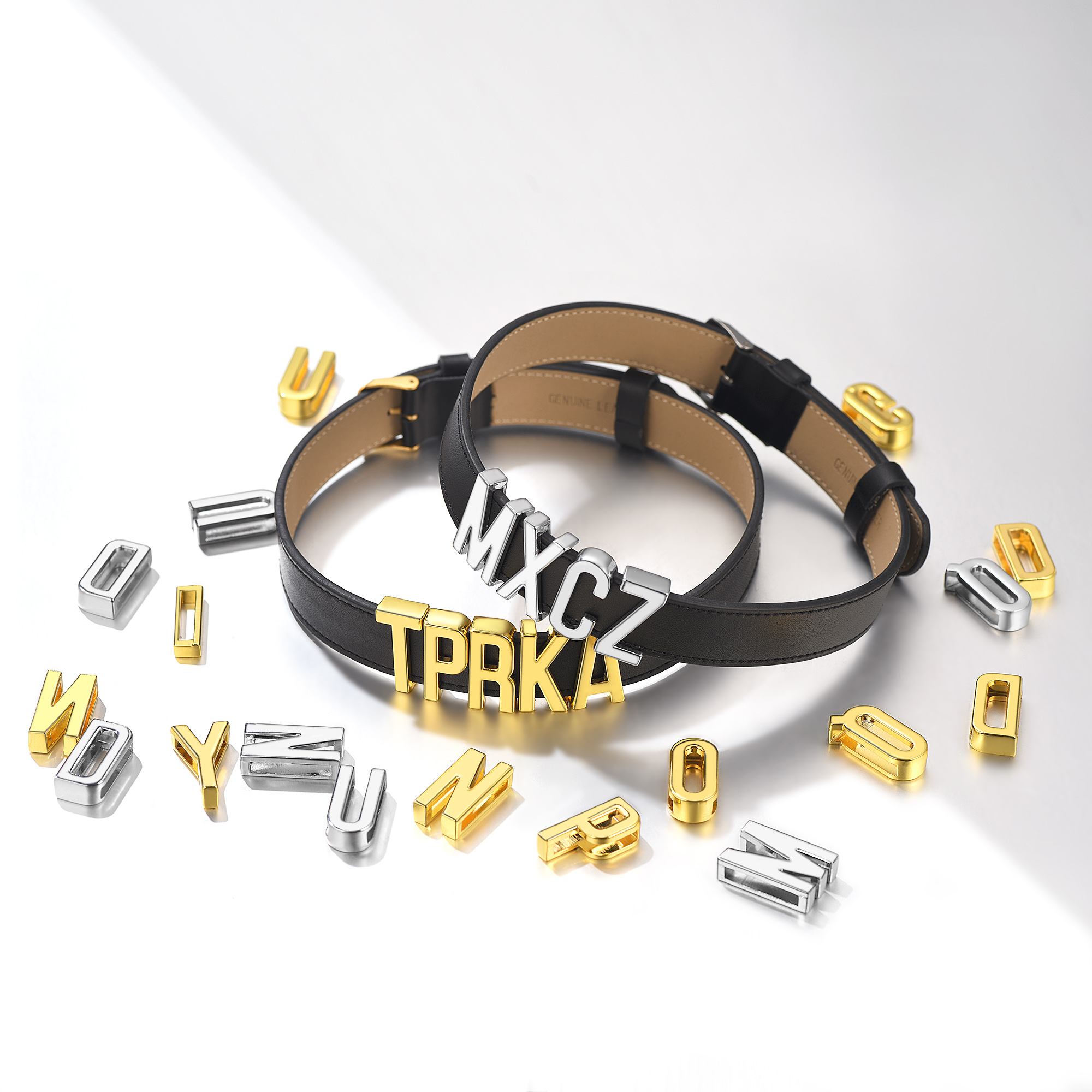 Personalized Women's Choker Leather Name Necklace