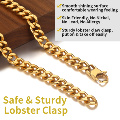 Custom Name Hip Hop Necklace with Cuban Chain for Women 18k gold