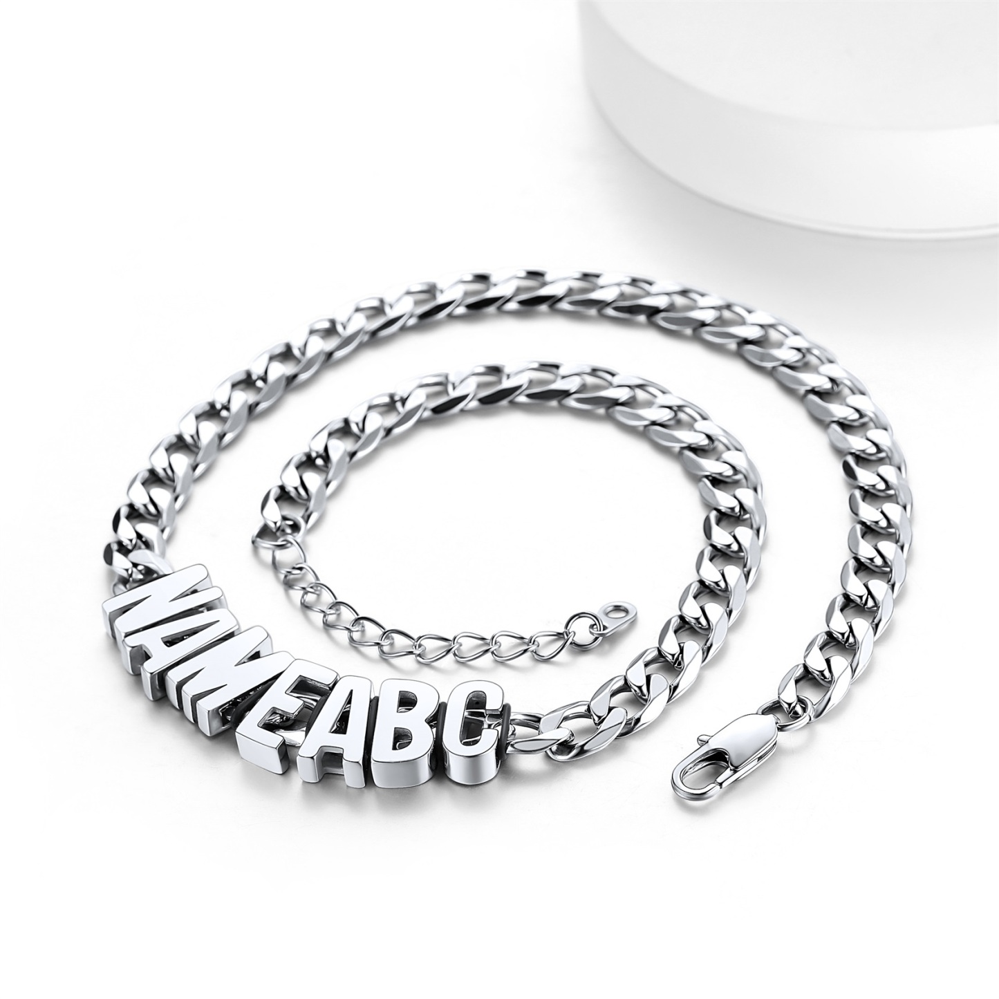 Personalized Name Chain Necklace for Women Men
