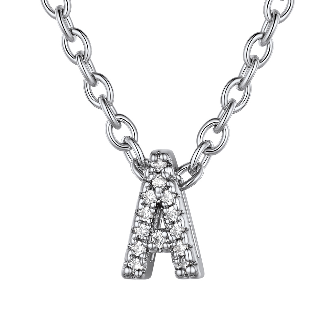 Flash Sale Cubic Zirconia Initial Necklace