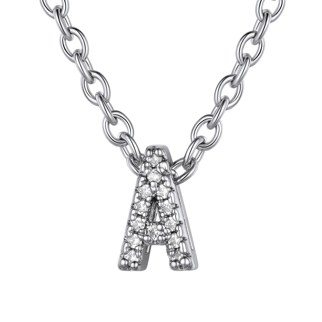 Flash Sale Cubic Zirconia Initial Necklace