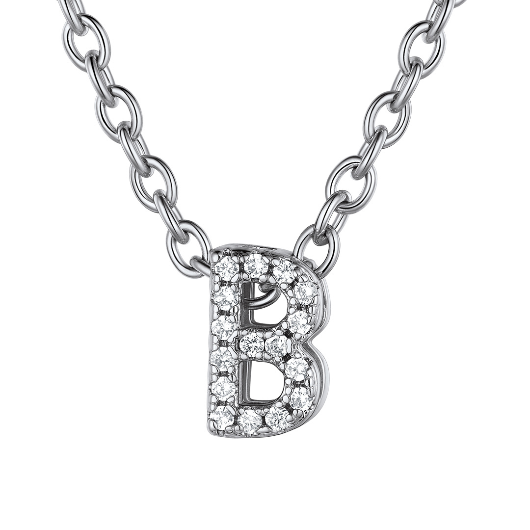 Flash Sale Cubic Zirconia Initial Necklace