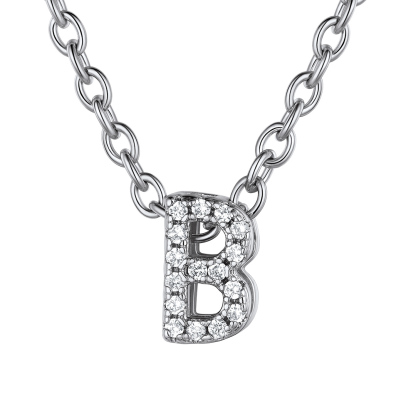 Flash Sale Cubic Zirconia Initial Necklace
