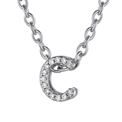 Flash Sale Cubic Zirconia Initial Necklace