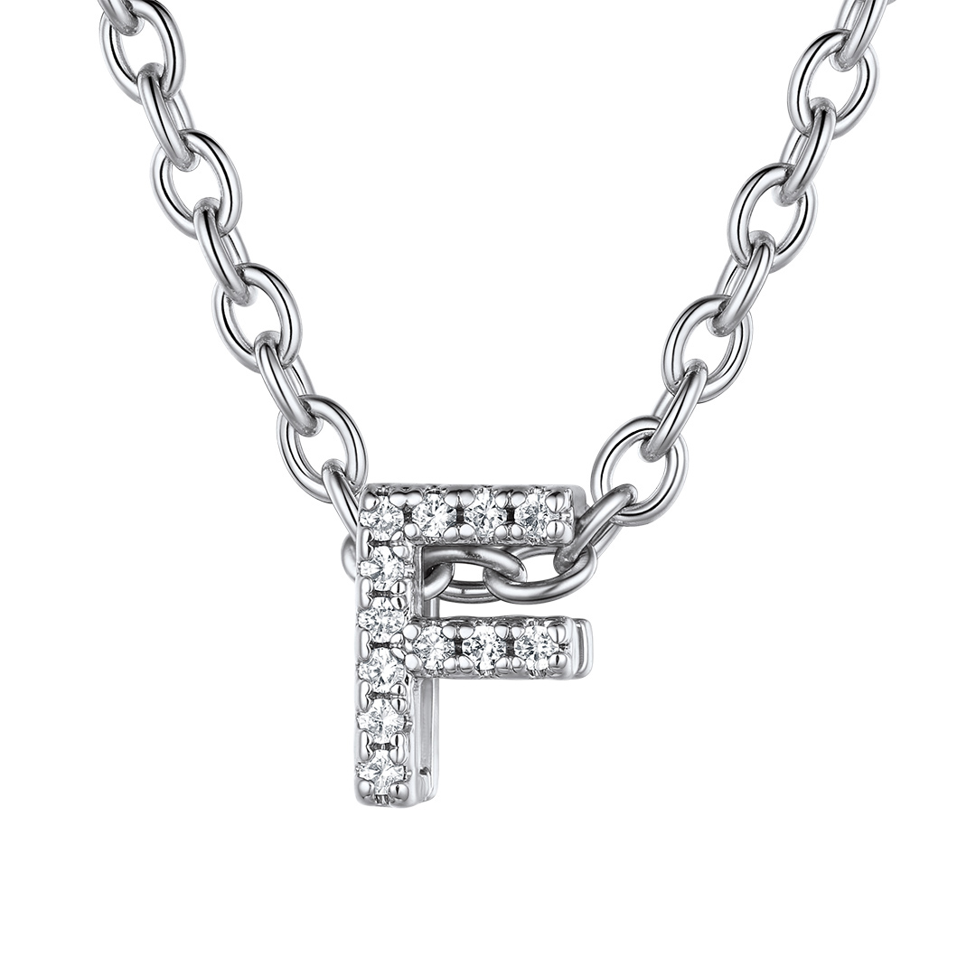 Flash Sale Cubic Zirconia Initial Necklace