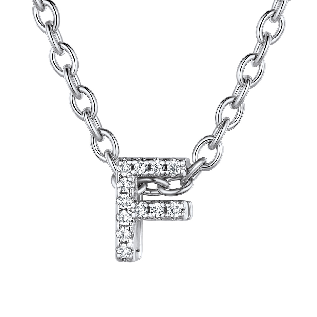 Flash Sale Cubic Zirconia Initial Necklace