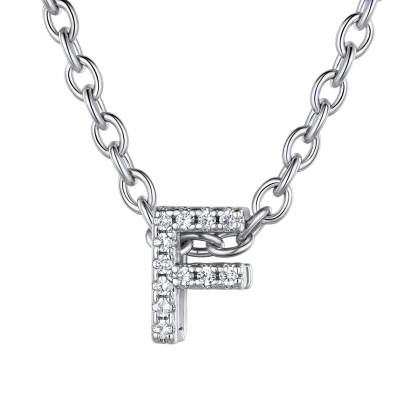 Flash Sale Cubic Zirconia Initial Necklace