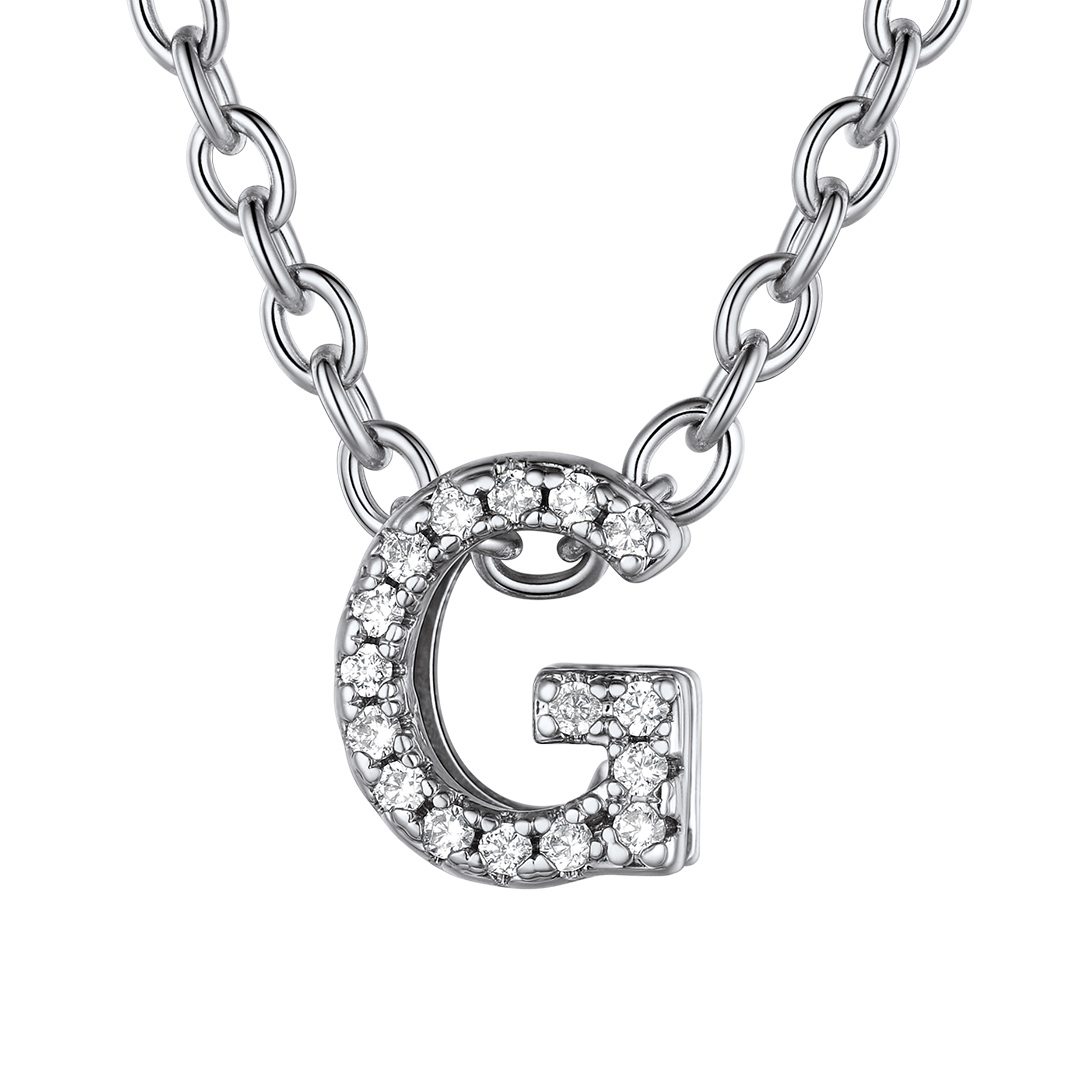 Flash Sale Cubic Zirconia Initial Necklace