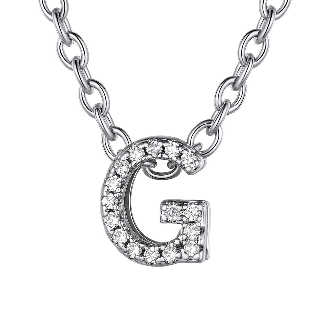 Flash Sale Cubic Zirconia Initial Necklace