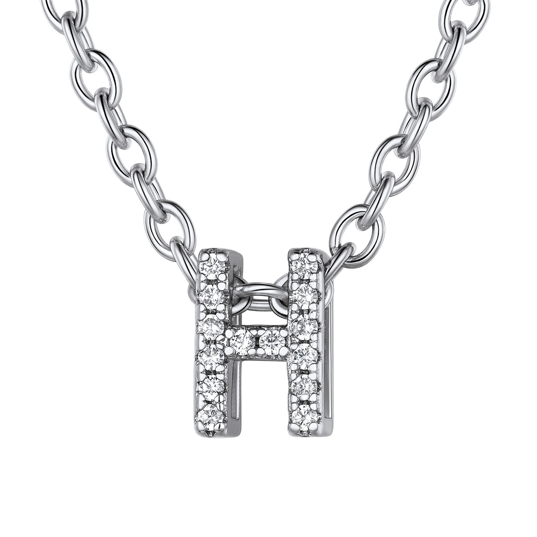 Flash Sale Cubic Zirconia Initial Necklace
