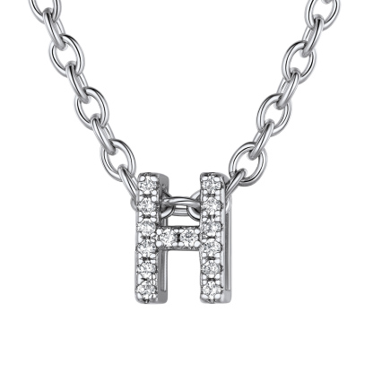 Flash Sale Cubic Zirconia Initial Necklace