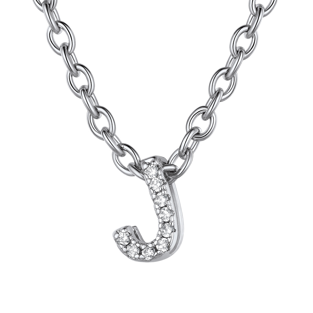 Flash Sale Cubic Zirconia Initial Necklace