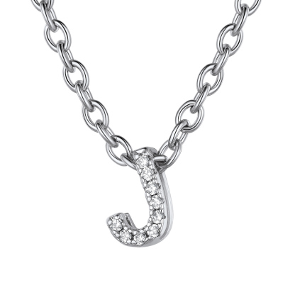 Flash Sale Cubic Zirconia Initial Necklace