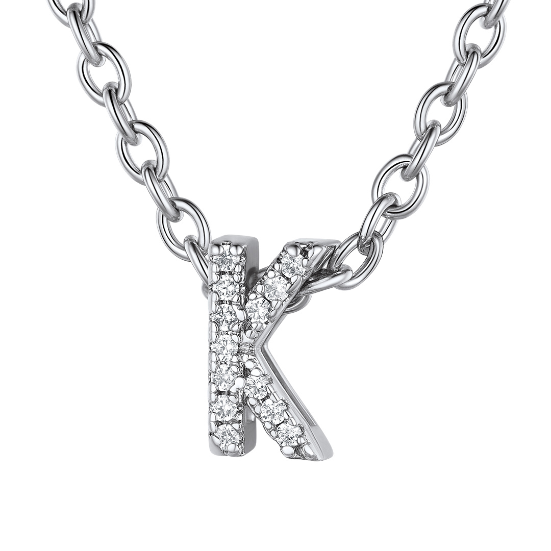 Flash Sale Cubic Zirconia Initial Necklace