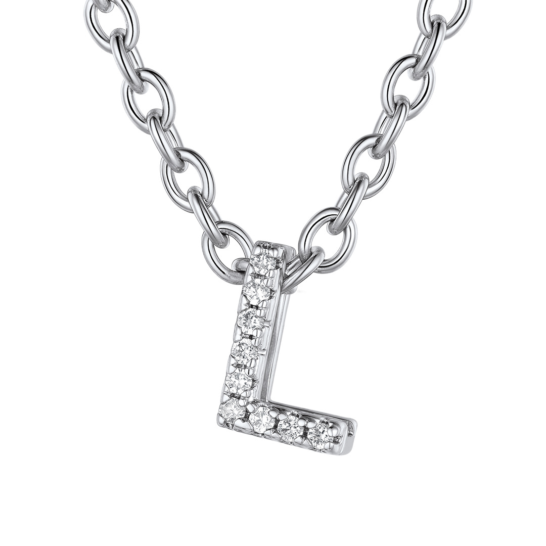 Flash Sale Cubic Zirconia Initial Necklace