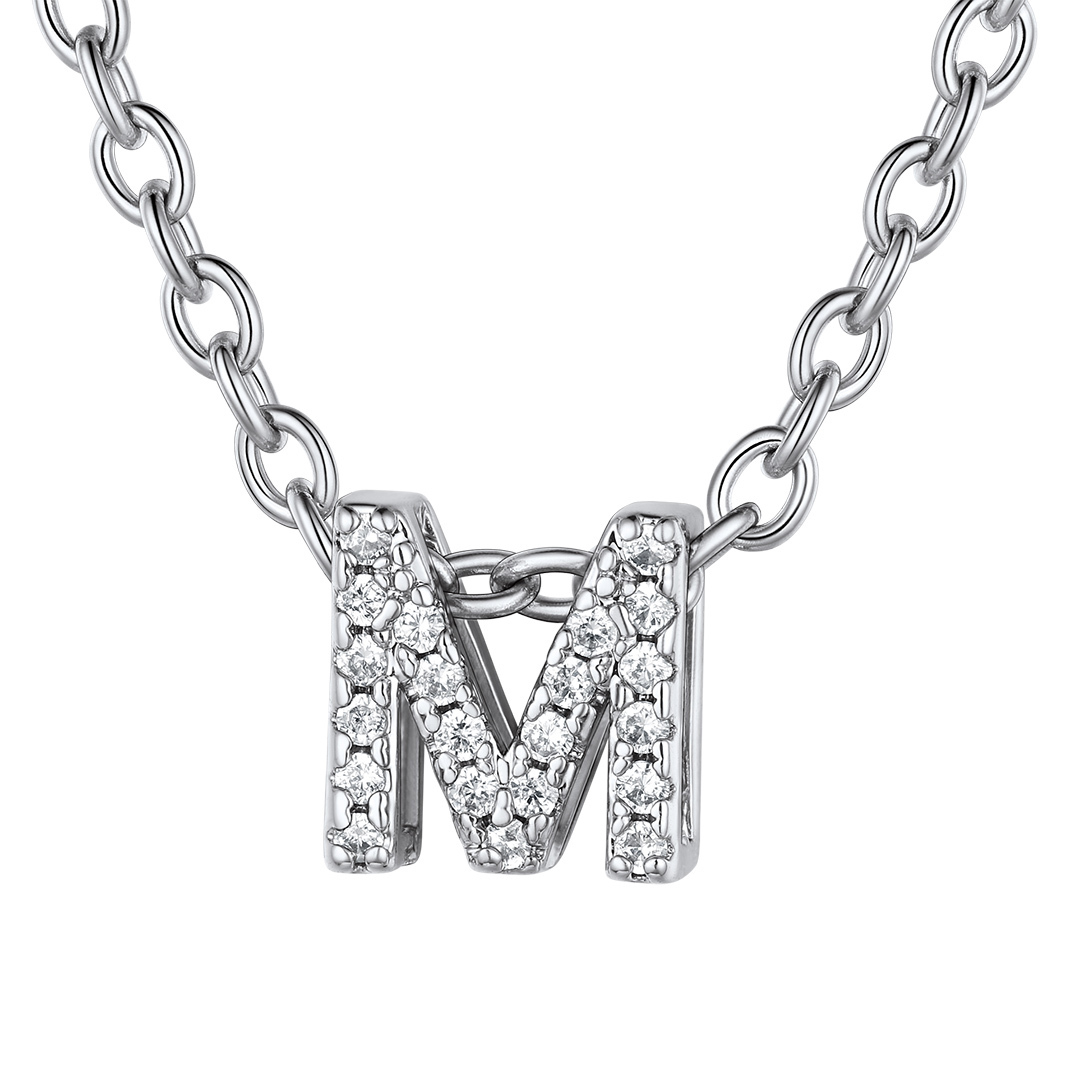 Flash Sale Cubic Zirconia Initial Necklace