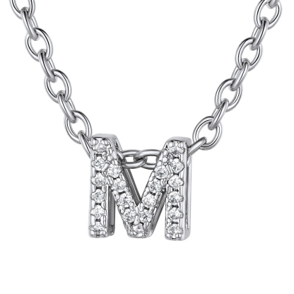 Flash Sale Cubic Zirconia Initial Necklace