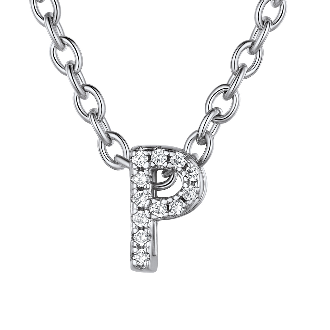 Flash Sale Cubic Zirconia Initial Necklace